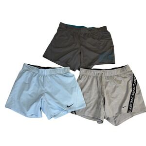 Lot Of 3 Nike Dri-Fit Women's Athletic Running‎ 5" Shorts Drawstring Size Small